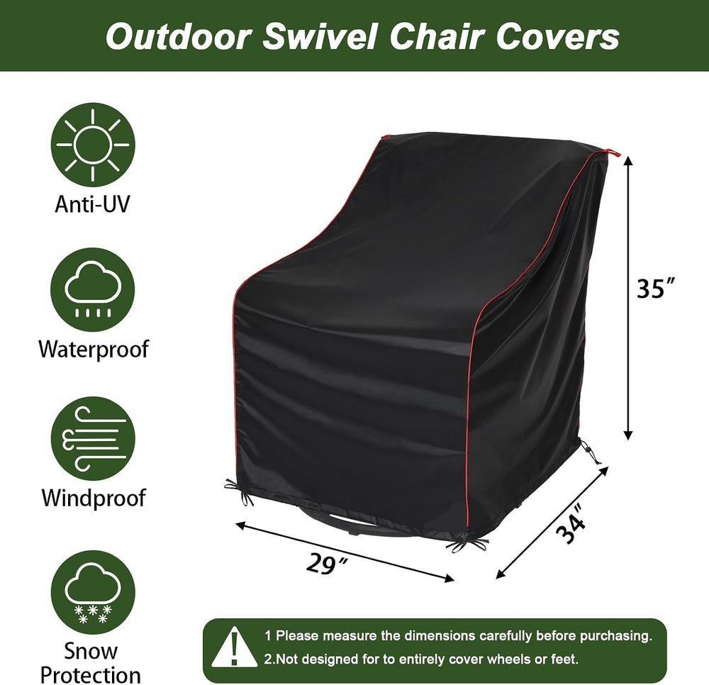 Patio Chair Cover,Outdoor Chair Cover, Waterproof, UV Resistant Outdoor Patio...