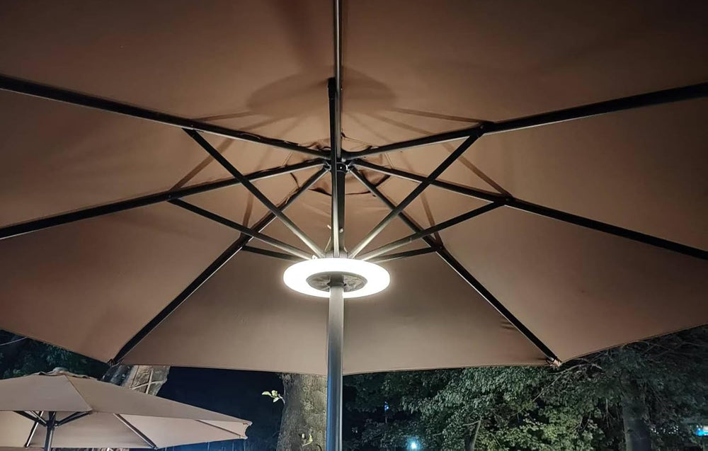 Magnetic 2-in-1 Umbrella Light, Detachable Parts, Long-Lasting, USB Charging,...