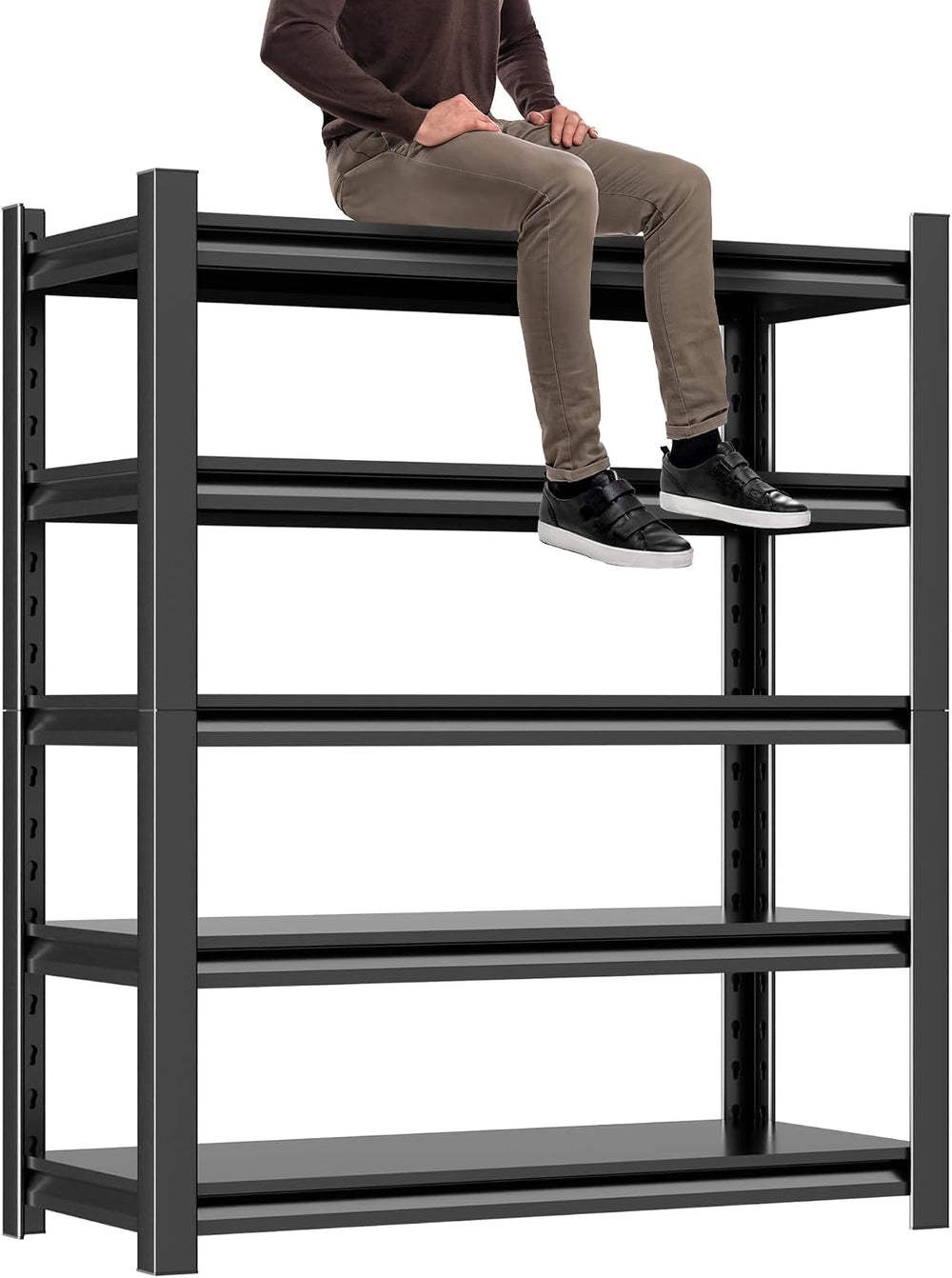 Hzdbhd 36" W Garage Shelving Unit, 5-Tier Metal Storage Shelves