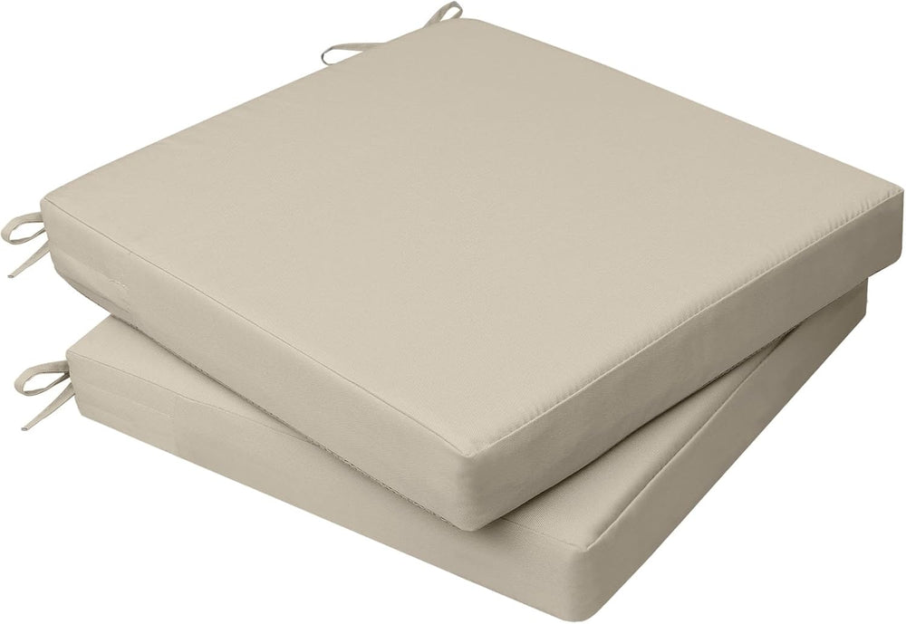 AAAAAcessories Outdoor Chair Cushions, 18 x 18 x 2 inches, Set of 2