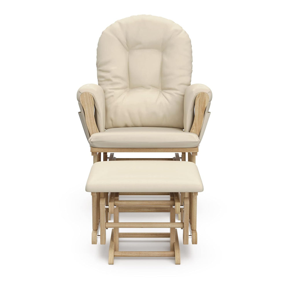 Storkcraft Premium Hoop Glider & Ottoman, Natural/Beige