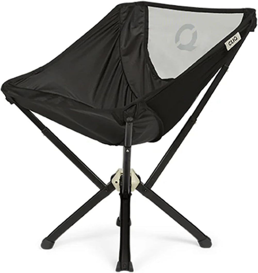 ClassiQ Low-Back Camping Chair, Lightweight Portable Chair, Black