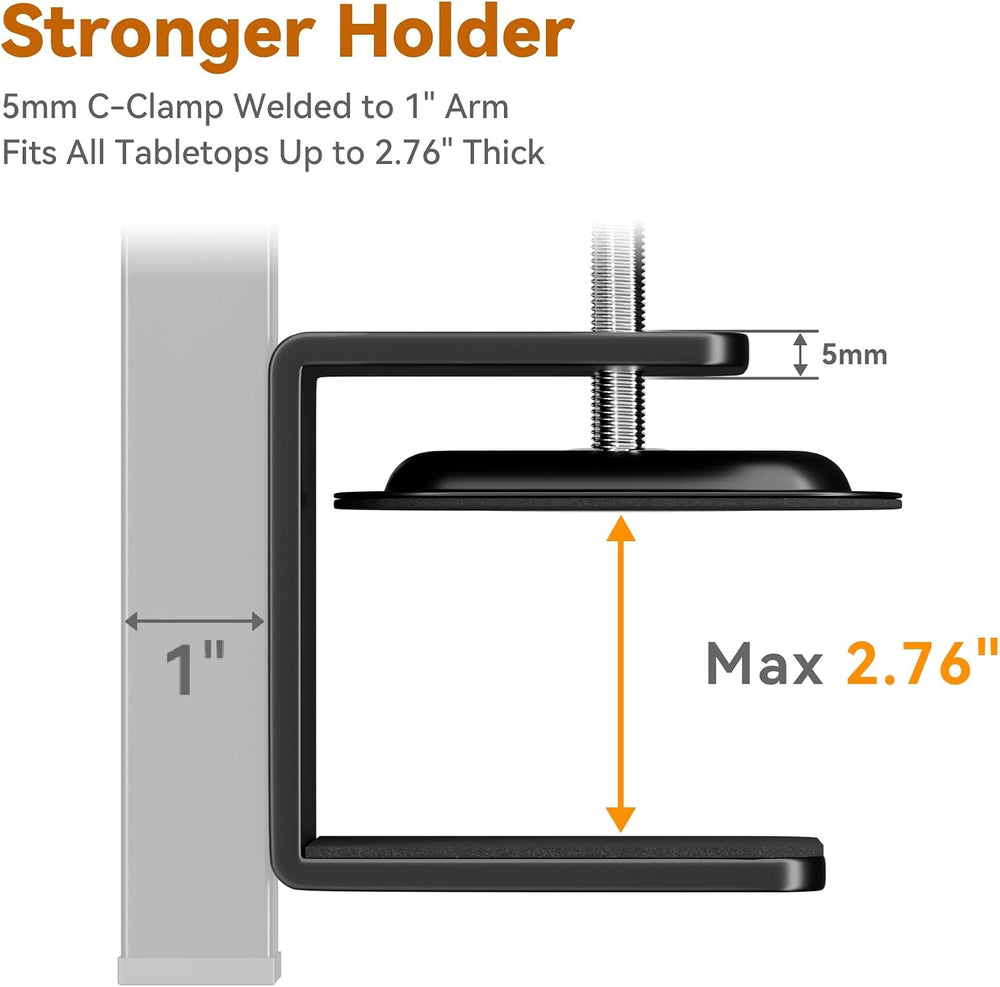 H Shape Dog Grooming Arm for Table, M Size Hammock, 42" H, 31-43" W