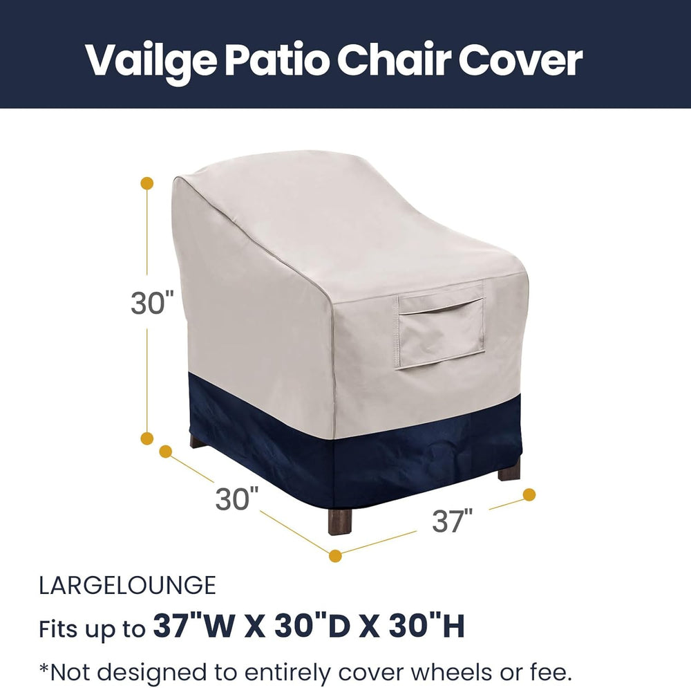 Vailge Patio Chair Covers & Outdoor Furniture Covers Heavy-Duty Waterproof