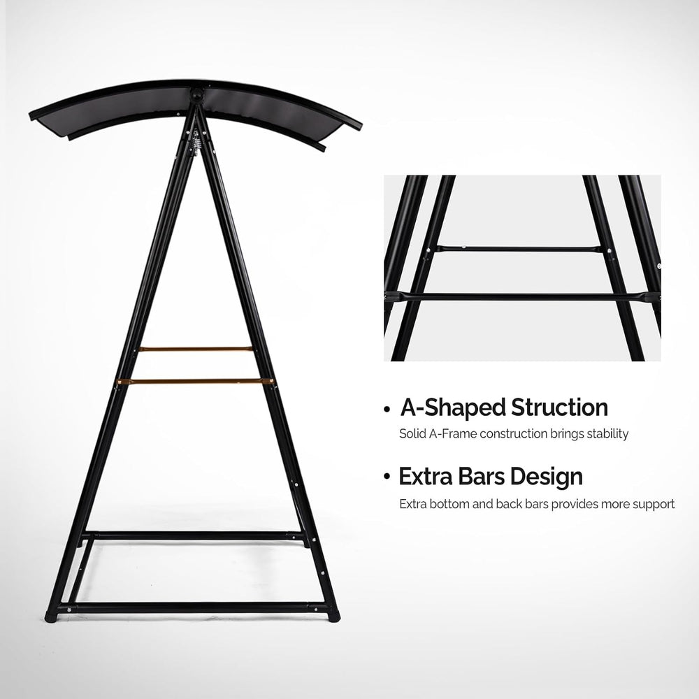 Outdoor Hammock Chair Stand, Heavy Duty A-Frame Metal with Powder-Coated Fini...