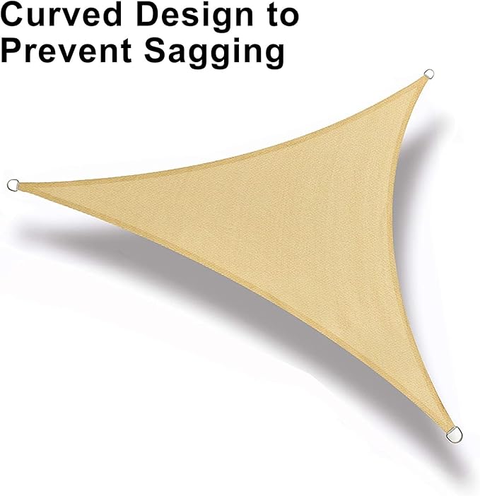 LOVE STORY Custom Size 6'x6'x8.5' Sand Sun Shade Sail Right Trian...