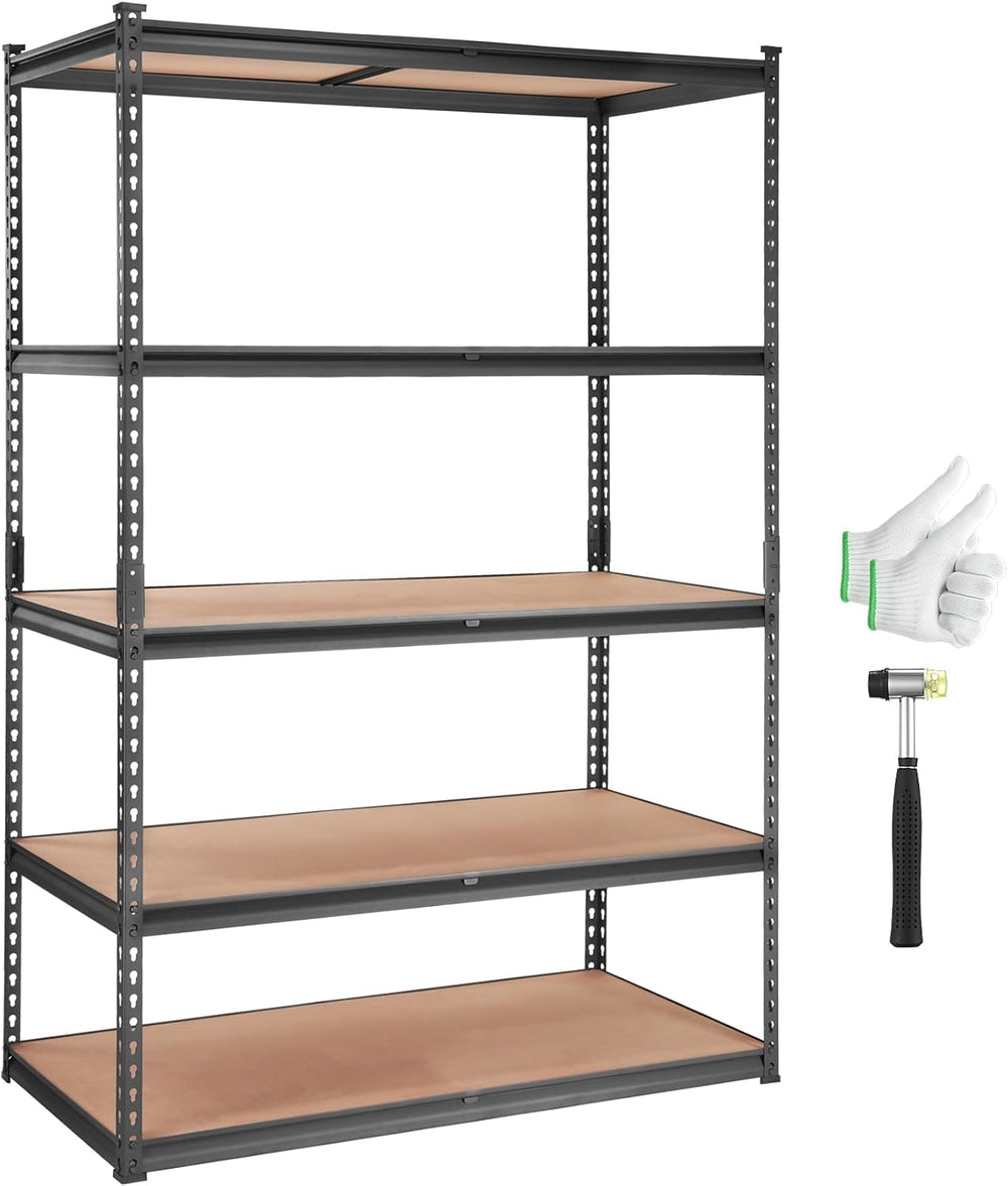 VEVOR Storage Shelves 5-Tier Adjustable 2000 lbs 48"x24"x72" S...