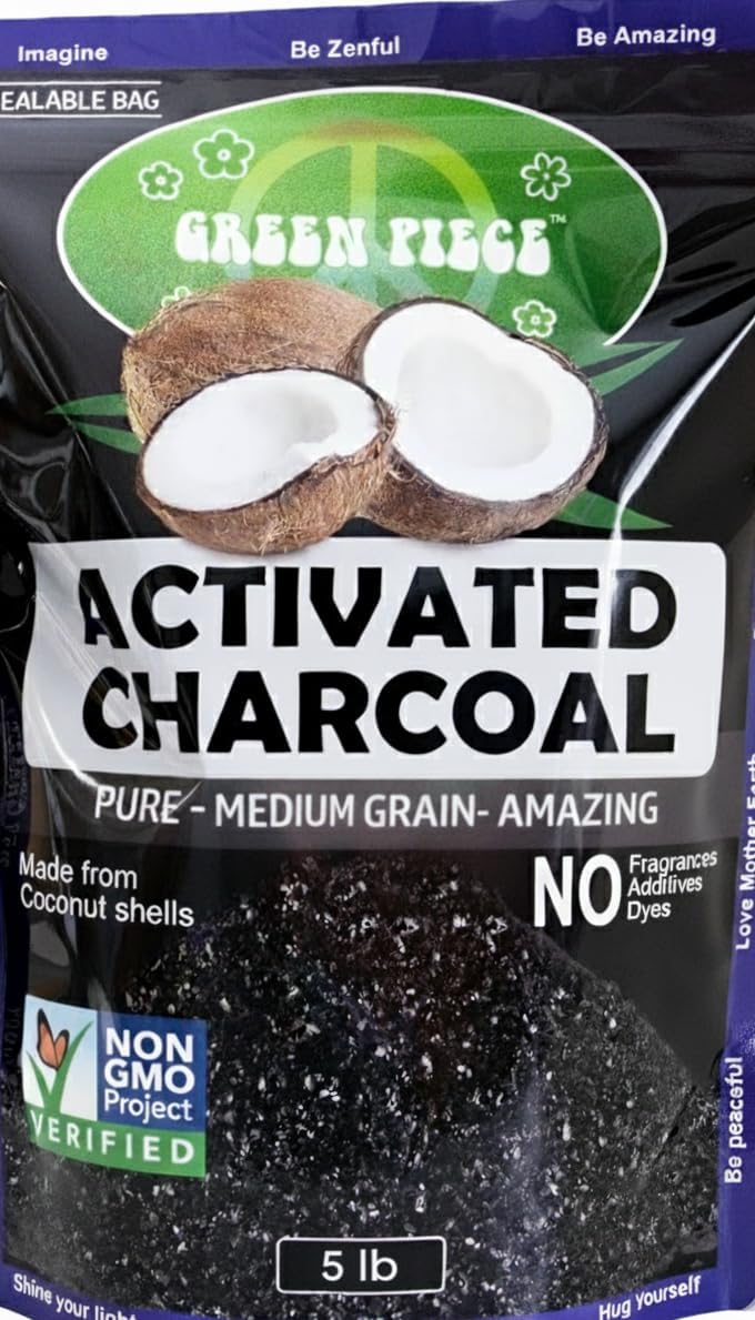 Green Piece Activated Charcoal Coarse Grain - 5 lb - Coconut Shell