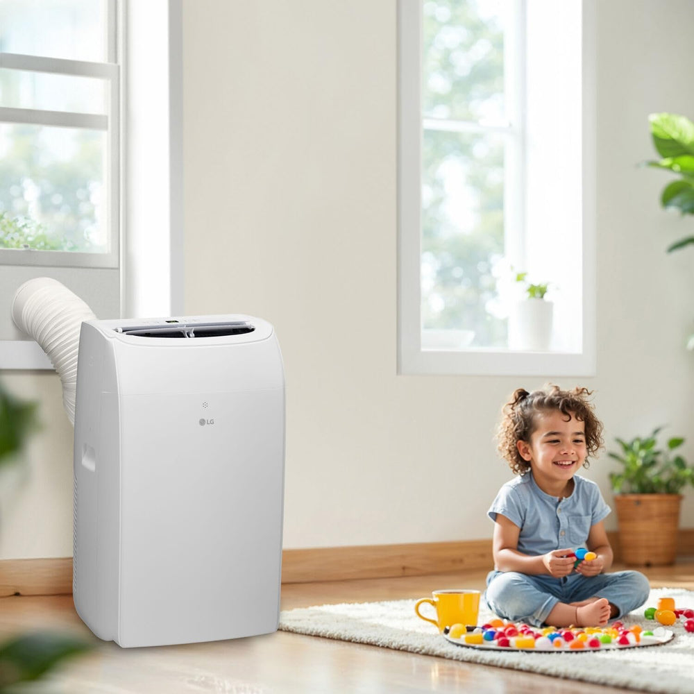 LG 8,350 BTU (DOE) / 12,000 BTU (ASHRAE) Smart Portable Air Conditioner, Cool...