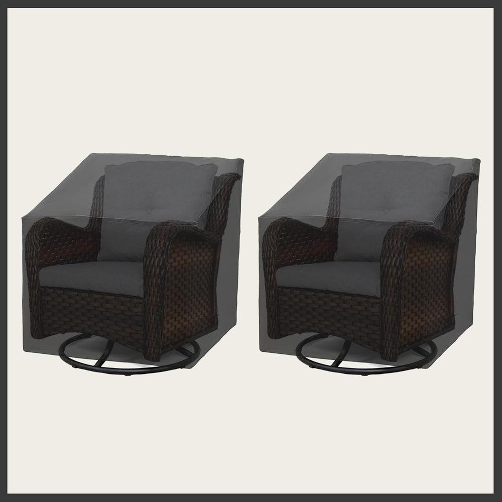 Patio Chair Covers 2 Pack, Outdoor Chair Covers Waterproof 600D Heavy Duty, A...