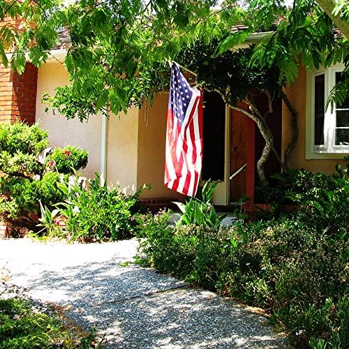 American Flag 5x8 FT Embroidered Stars, Sewn Stripes, Brass Grommets Polyeste...