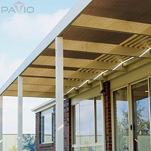 Patio 8' x 15' Sun Shade Fabric Roll 6/8/12 FT Shade Cloth for Patio,...