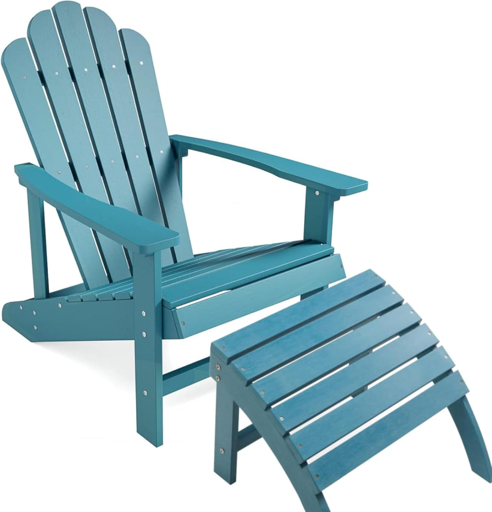 Adirondack Chair, HDPE All-Weather Outdoor Patio Chair