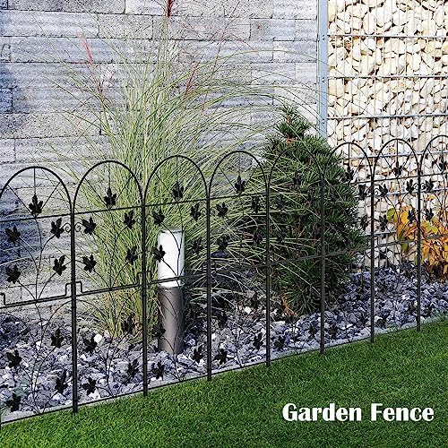10 Pack Decorative Garden Fence Panels No Dig Fencing, Total 38in (H) x 10ft ...