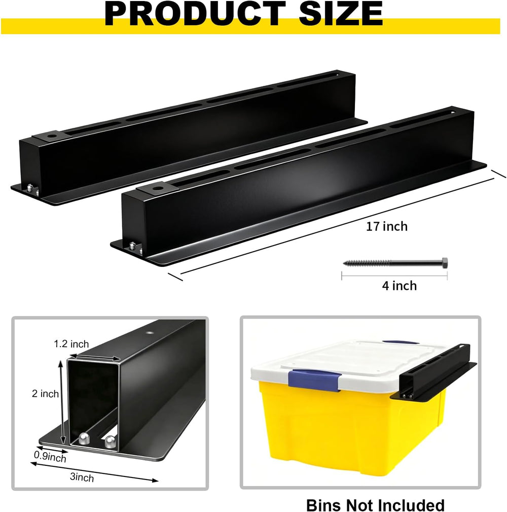 4 Pack Overhead Garage Storage Racks, Heavy Duty Ceiling Storage Rack