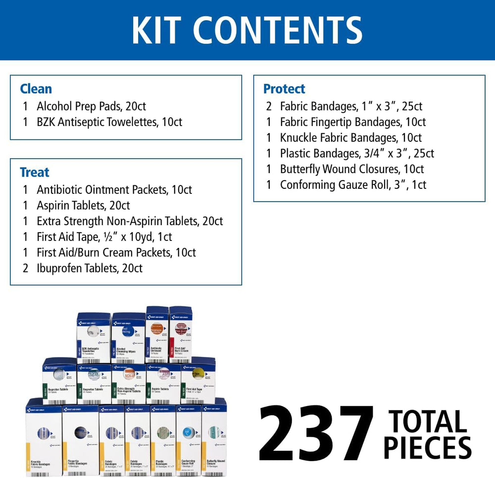 First Aid Only SmartCompliance 50-Person First Aid Refill, 237 Pieces