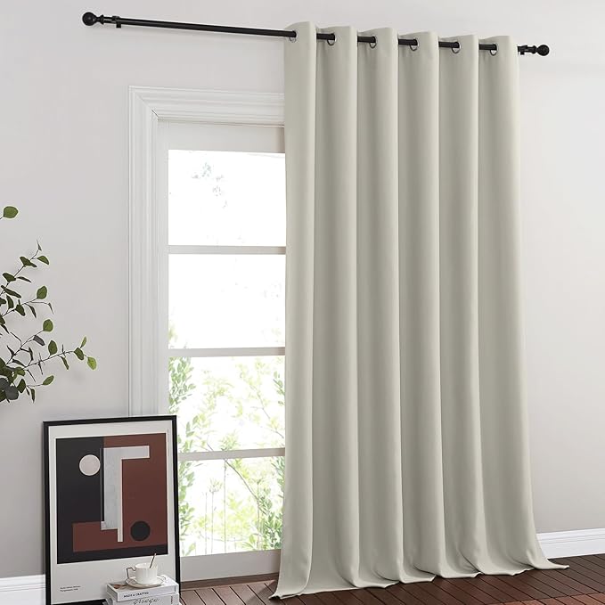 NICETOWN Blackout Curtains for Sliding Glass Door Room Divider Noise Reduce C...