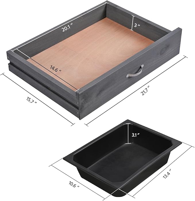 Yaheetech Outdoor Potting Bench Table Potters Benches Garden Workstation for ...