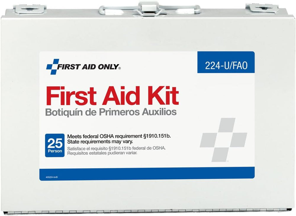 First Aid Only 224-U/FAO OSHA-Compliant 25-Person Emergency First Aid Kit for...