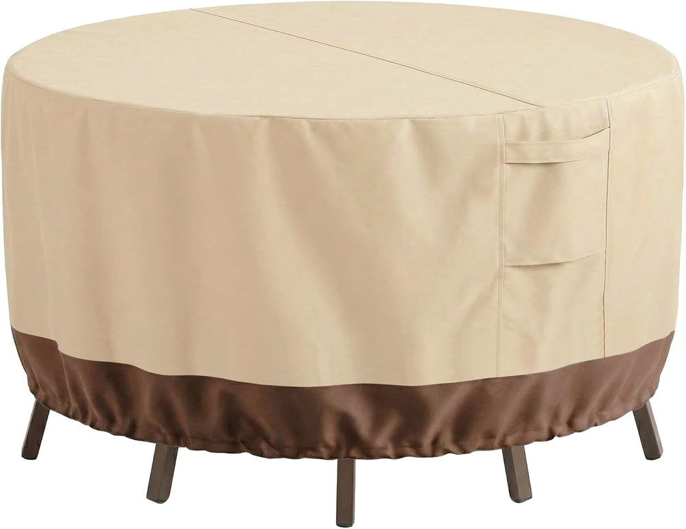 Vailge Patio Outdoor Furniture Covers Waterproof, Round Outdoor Table Cover