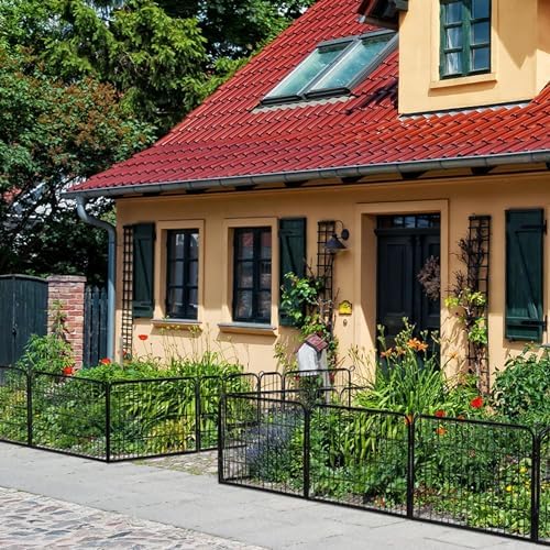 Yaheetech 24in x 43ft Rustproof Foldable Metal Decorative Garden Fence