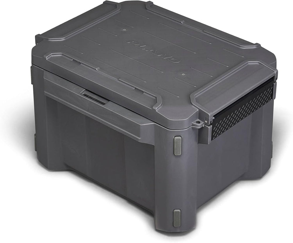 Plano GoNow Storage Trunk, Small, Charcoal, Season-Proof Stackable Gear Box w...
