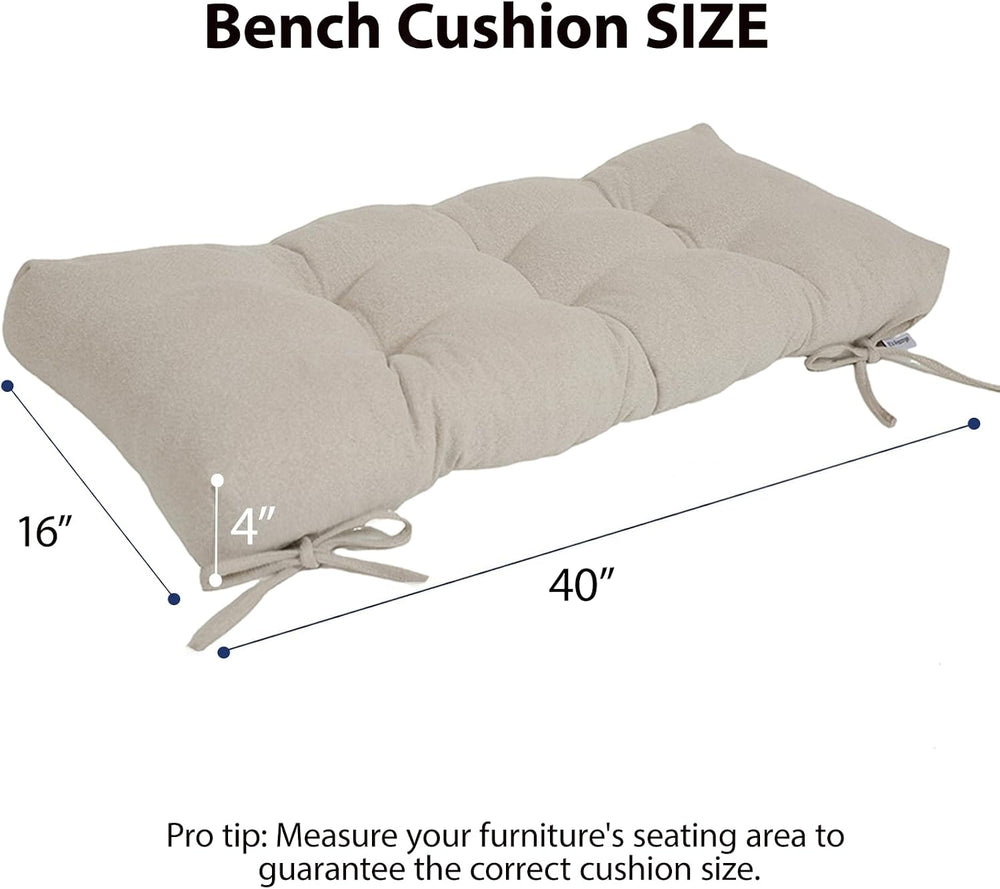 Outdoor Bench Cushion,Dining Bench Cushion 40"x16"x4"inch,Pati...
