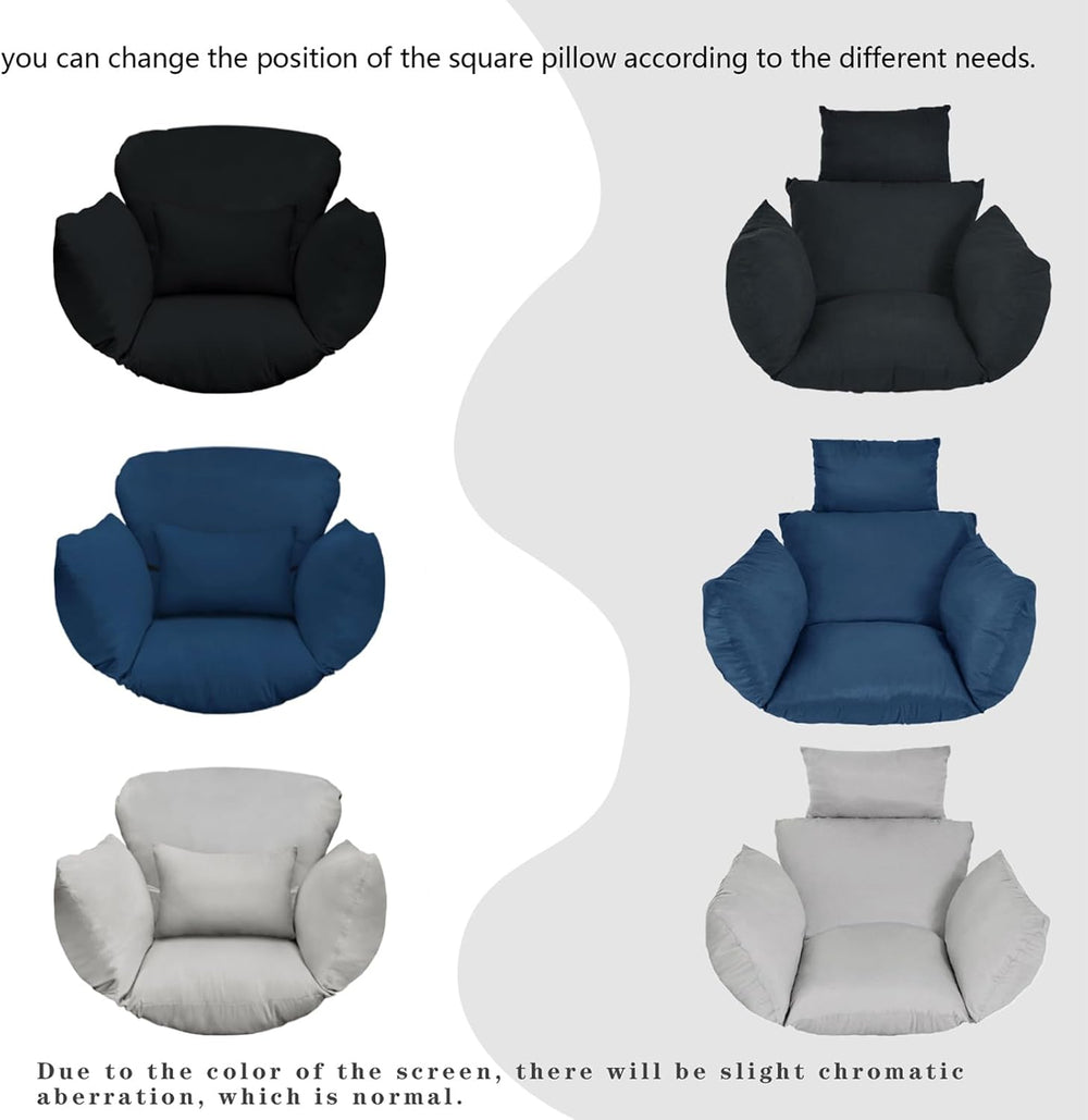Egg Chair Cushion Replacement, Black