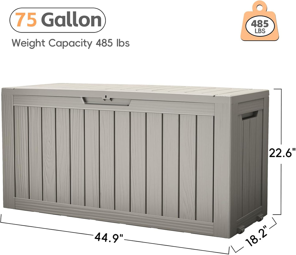 LubanNese Outdoor Storage Box, Waterproof Deck Box, Outdoor Patio Storage Bin...