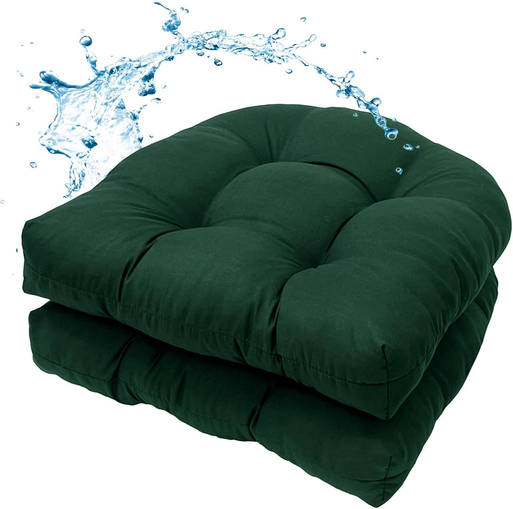MTMR 2Pcs Outdoor Chair Cushions, Patio Furniture Seat Pads, Waterproof