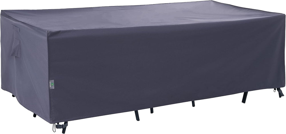 F&J Outdoors Extra Large Patio Furniture Cover, Grey, 140"W x 86&quo...