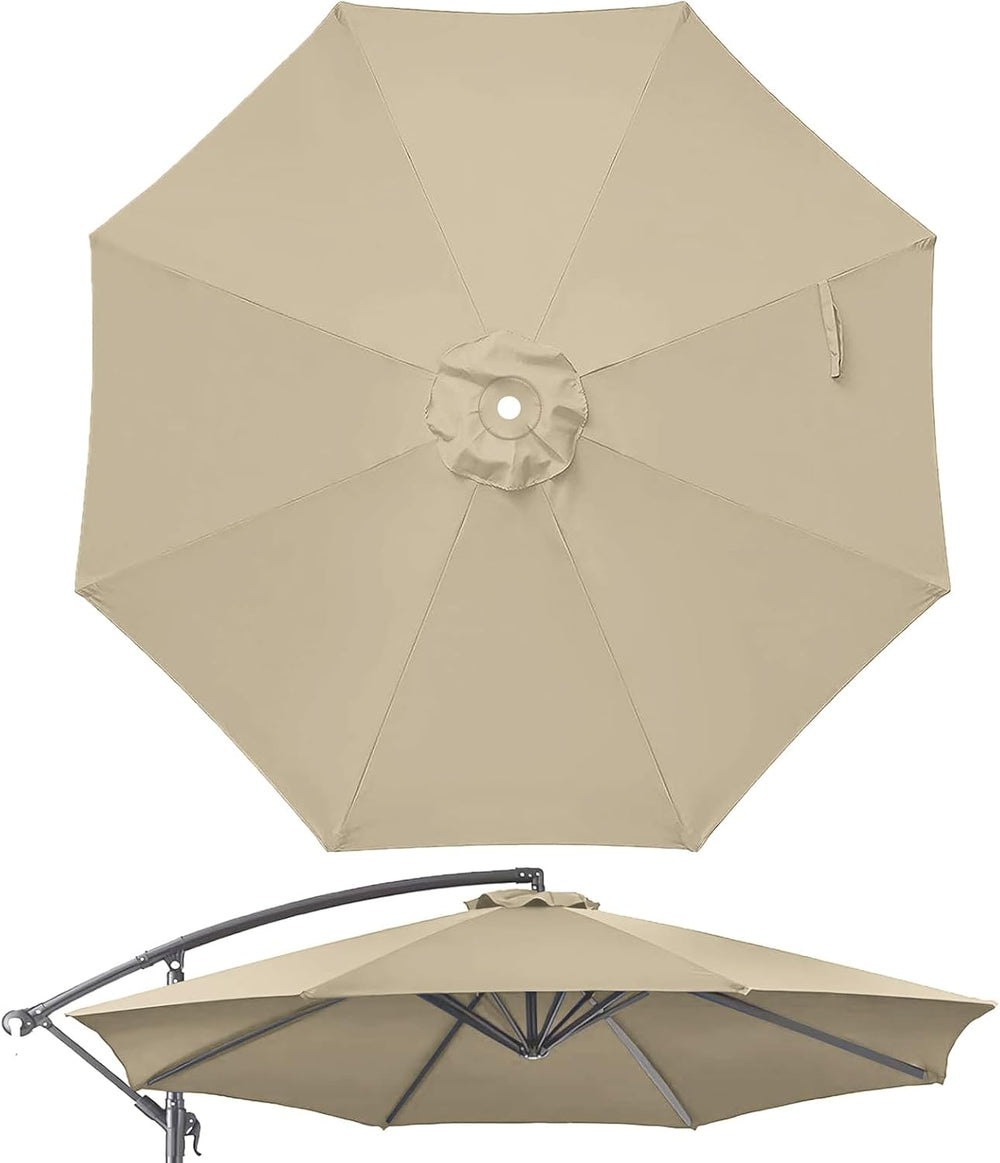 10ft Patio Umbrella Replacement Canopy for 8 ribs, Fits Hanging Offset Cantil...