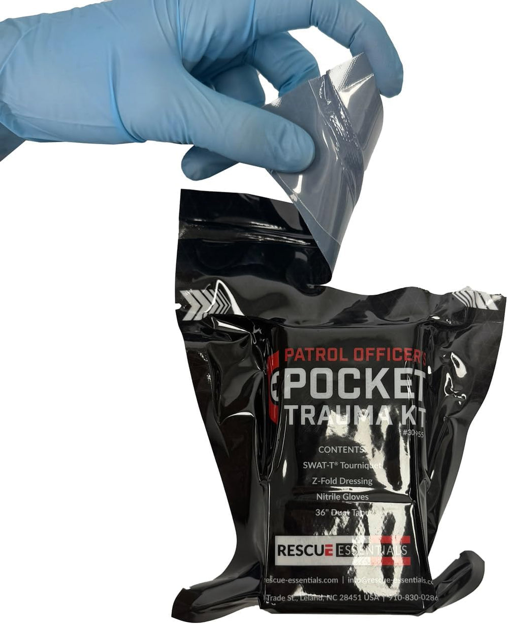 Rescue Essentials Pocket Trauma Kit – Compact Vacuum-Sealed IFAK with SWATT T...
