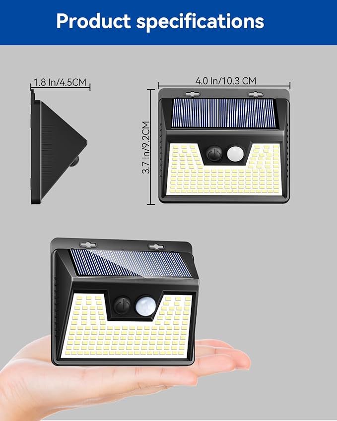 Peasur Solar Lights Outdoor Waterproof 16 Pack, Warm White 140LED Motion Sens...