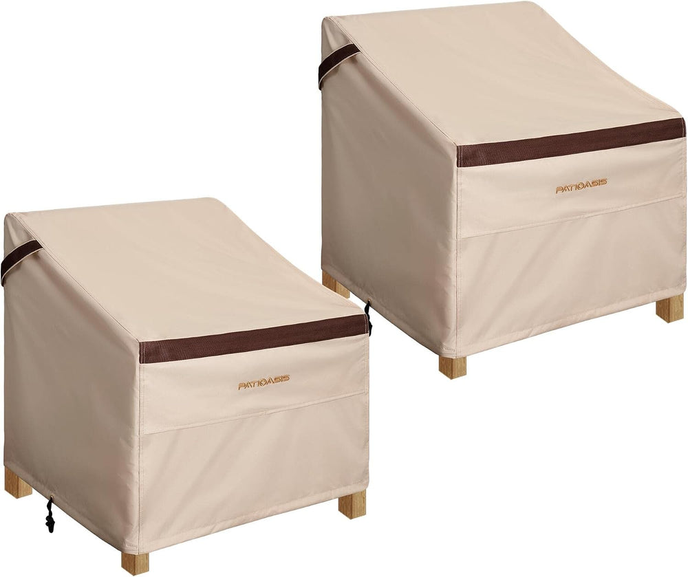 Patio Chair Cover Set of 2, Outdoor Small Chair Covers 29''L x 30'...