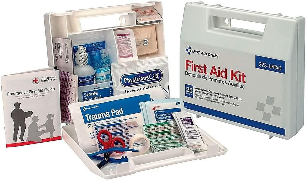 First Aid Only 25-Person OSHA First Aid Kit for Worksites & Vehicles