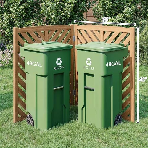 BELLEZE Privacy Fence Panels for Outside, Wooden Air Conditioner Fence Pool E...