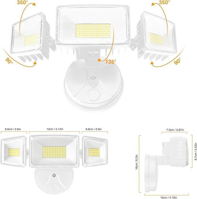 Onforu 100W 11000LM Flood Lights Outdoor, Brightness Security LED Flood Light...