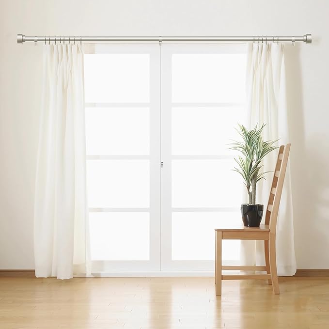 Curtain Rods for Windows 32 to 170, 1 Inch Adjustable Heavy Duty Long Window ...
