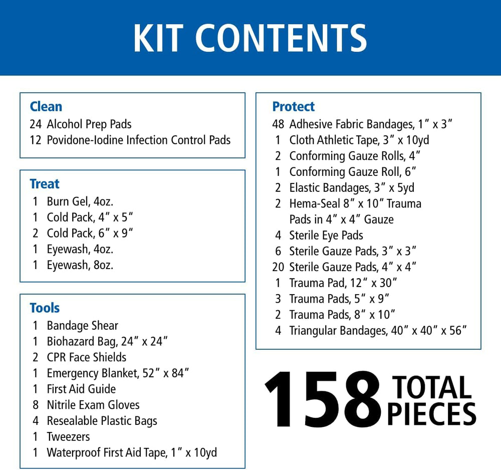 First Aid Only 520-FR All-Purpose First Responder Emergency First Aid Kit for...