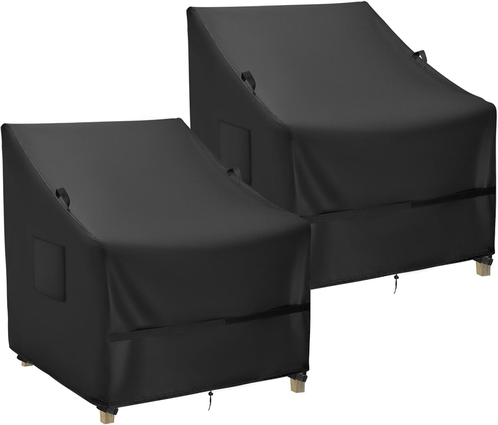 Outdoor Patio Adirondack Chair Covers 2 Pack, 30"W x 33"D x 36"H