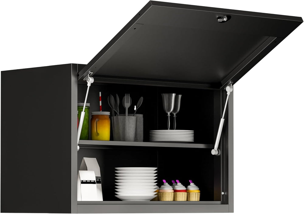 Metal Wall Cabinet, Garage Wall Cabinet with Adjustable Shelf for Garage, Too...