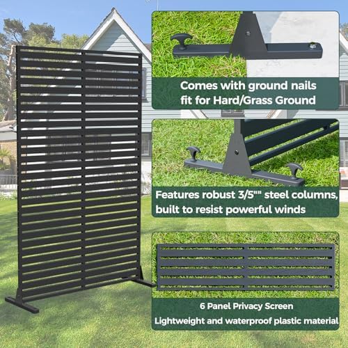 72" Privacy Screen Outdoor Privacy Fence Panel for Patio