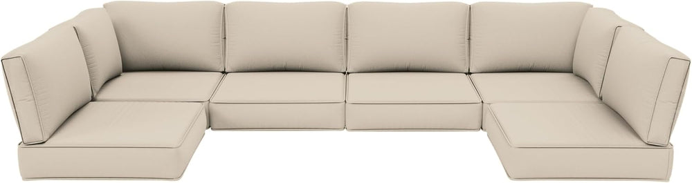 Outdoor Cushions for Patio Furniture, 14 Piece Water-Resistant Sofa Cushion