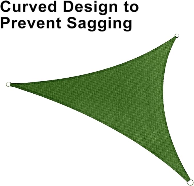 LOVE STORY Custom Size 10'x15'x18' Piquant Green Sun Shade Sail R...