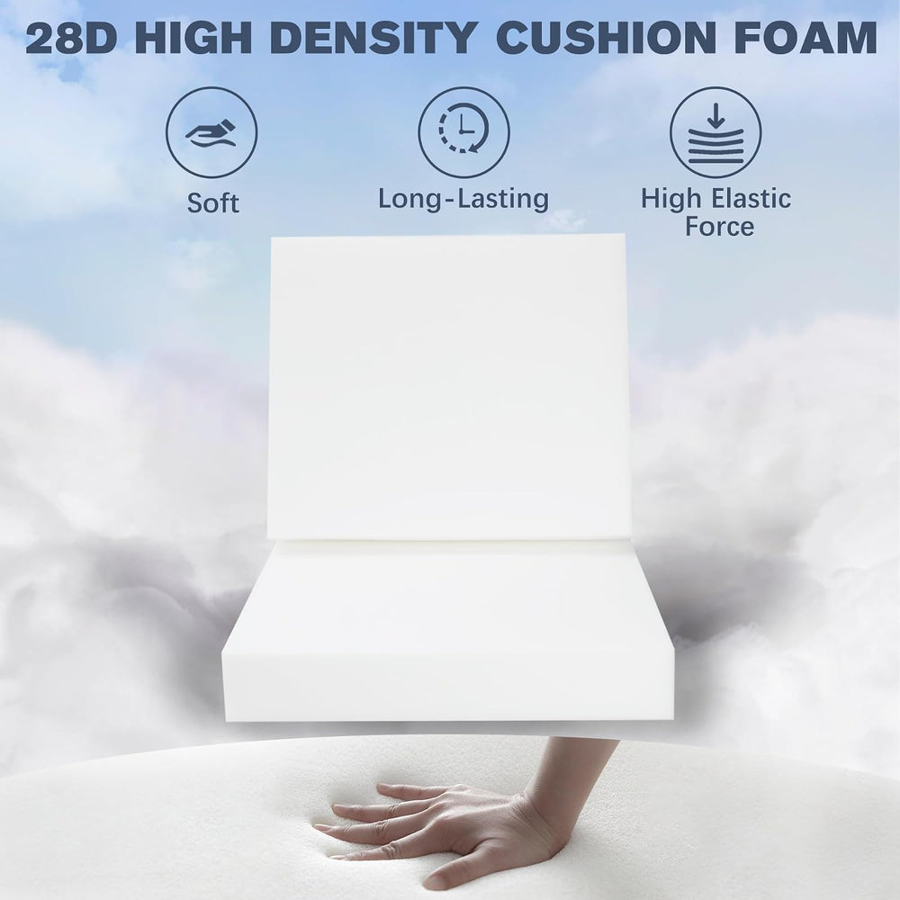 Favoyard Outdoor Deep Seat Cushion Set, 22 x 22 Inch, Beige