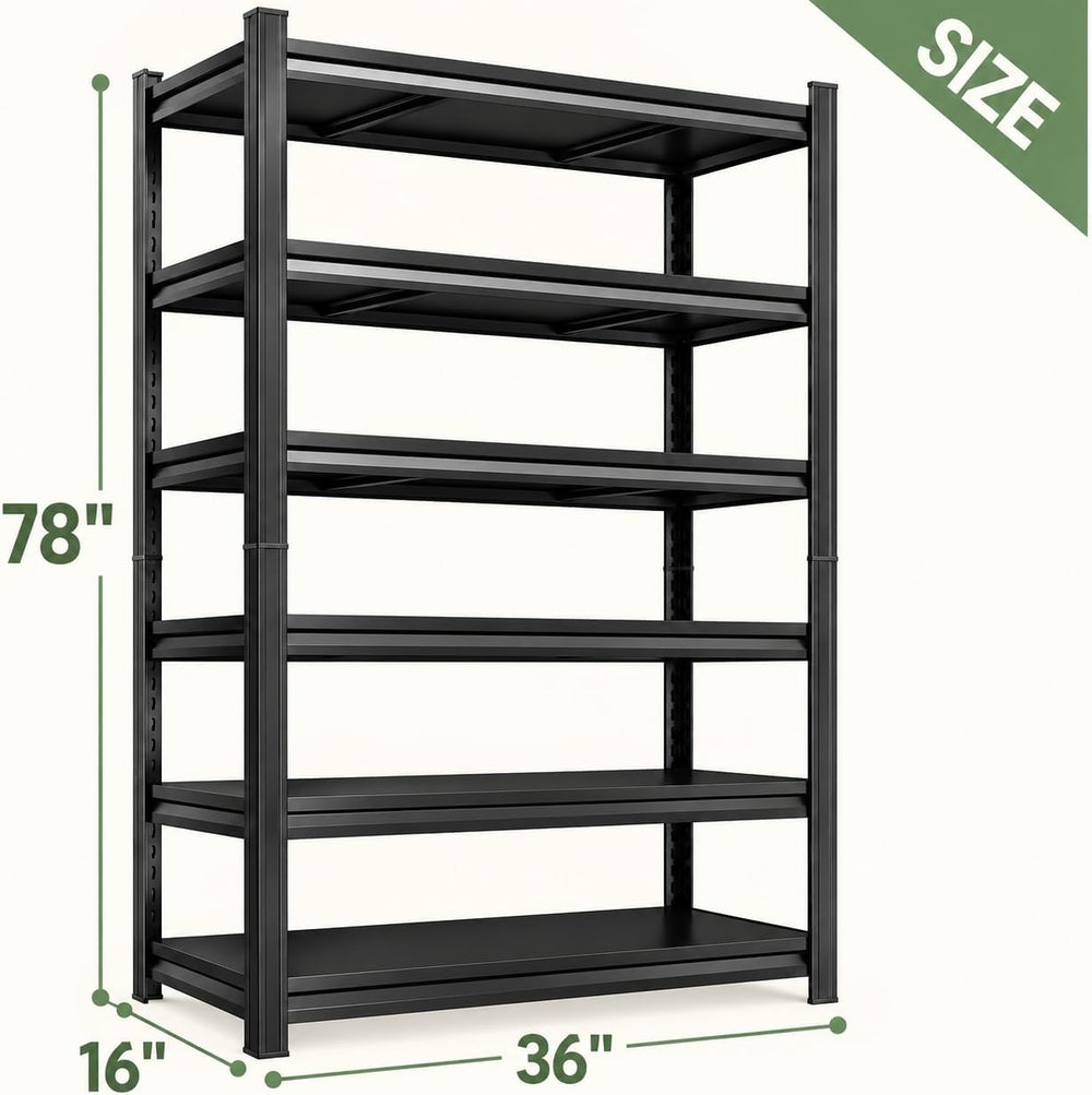 Book Shelf, Adjustable Metal Bookcase with Bolt-Free Storage Shelves