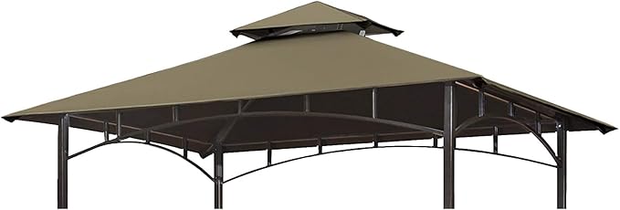 Eurmax USA High Performance Grill Gazebo Canopy Replacement Cover 5x8 BBQ She...