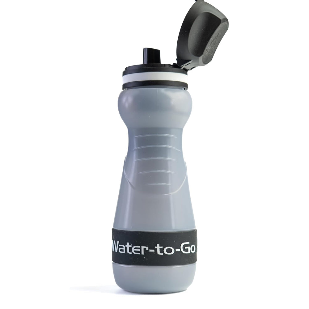 Water-to-Go Water Purifier Bottle for Hiking, 18.5oz Value Bundle