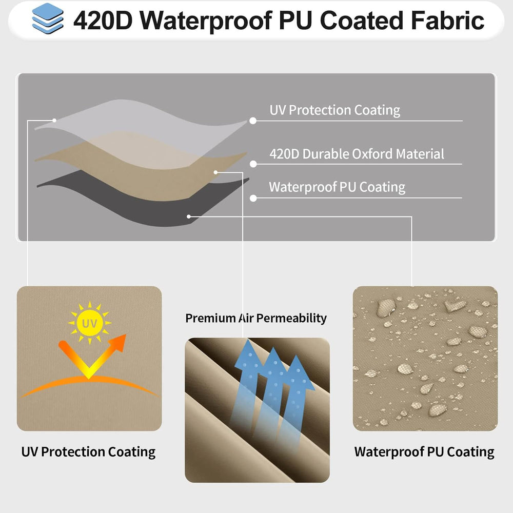 OutdoorLines Waterproof Curved Outdoor Sectional Cover